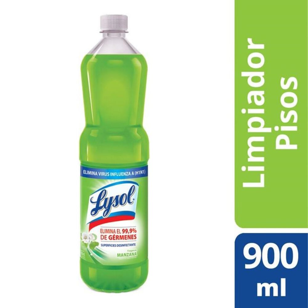 Limpiador Líquido Desinfectante Manzana Verde 900ml Lysol image number 0.0